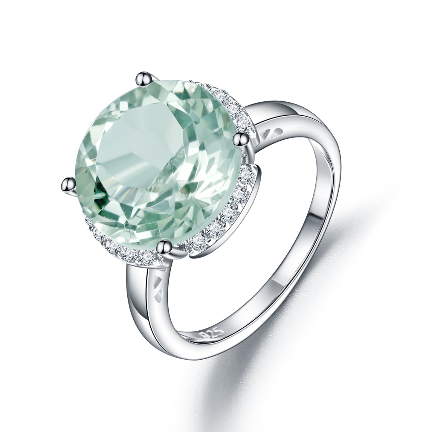 Natural Green Amethyst Ring