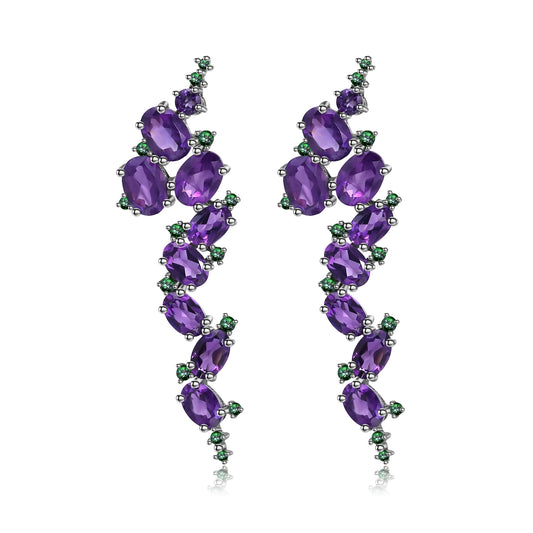 Natural Amethyst Earrings