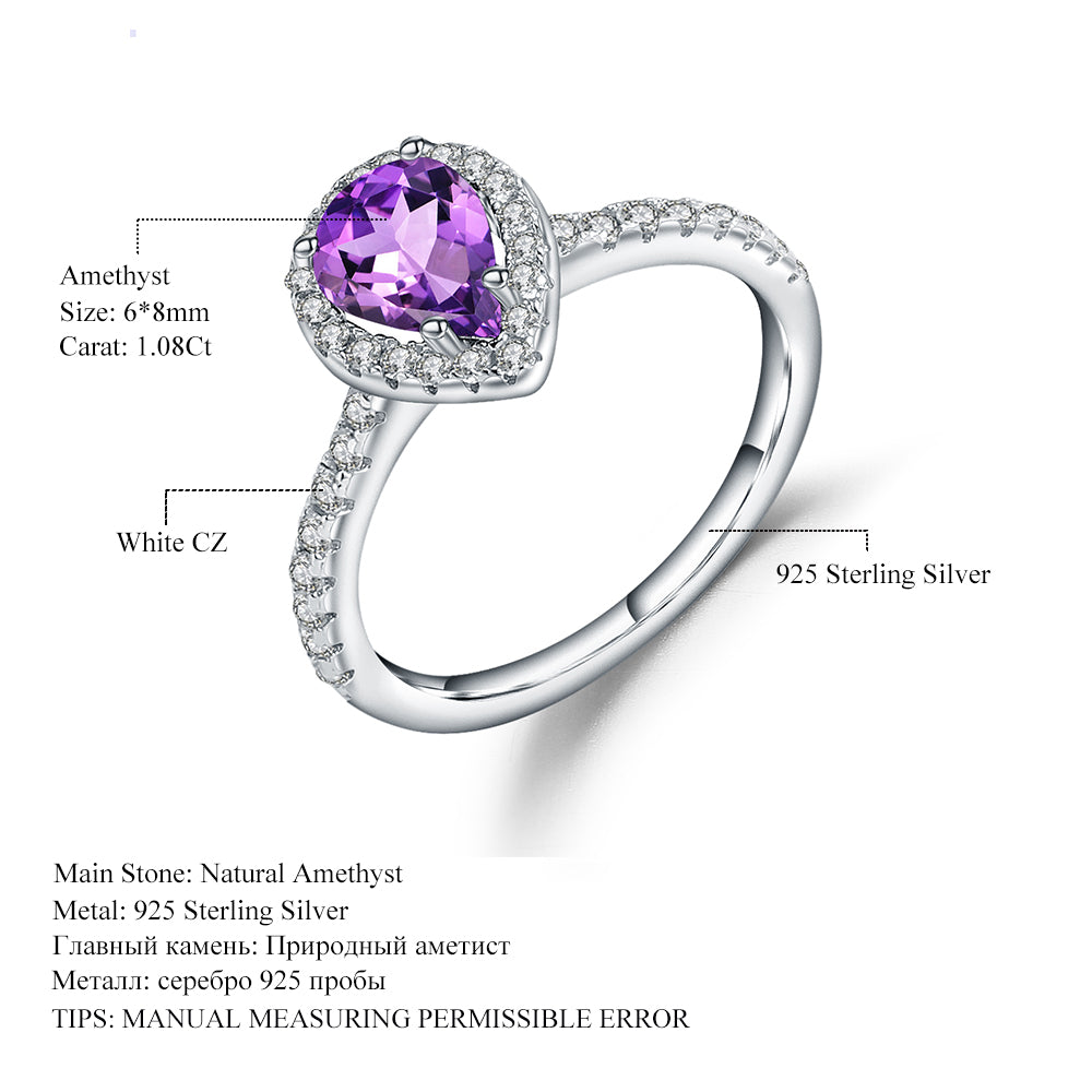 Natural Amethyst Ring